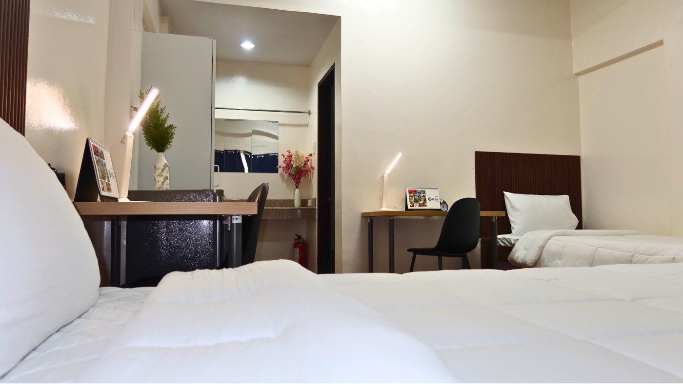 A&J Eco Campus Deluxe Twin Room（別角度）