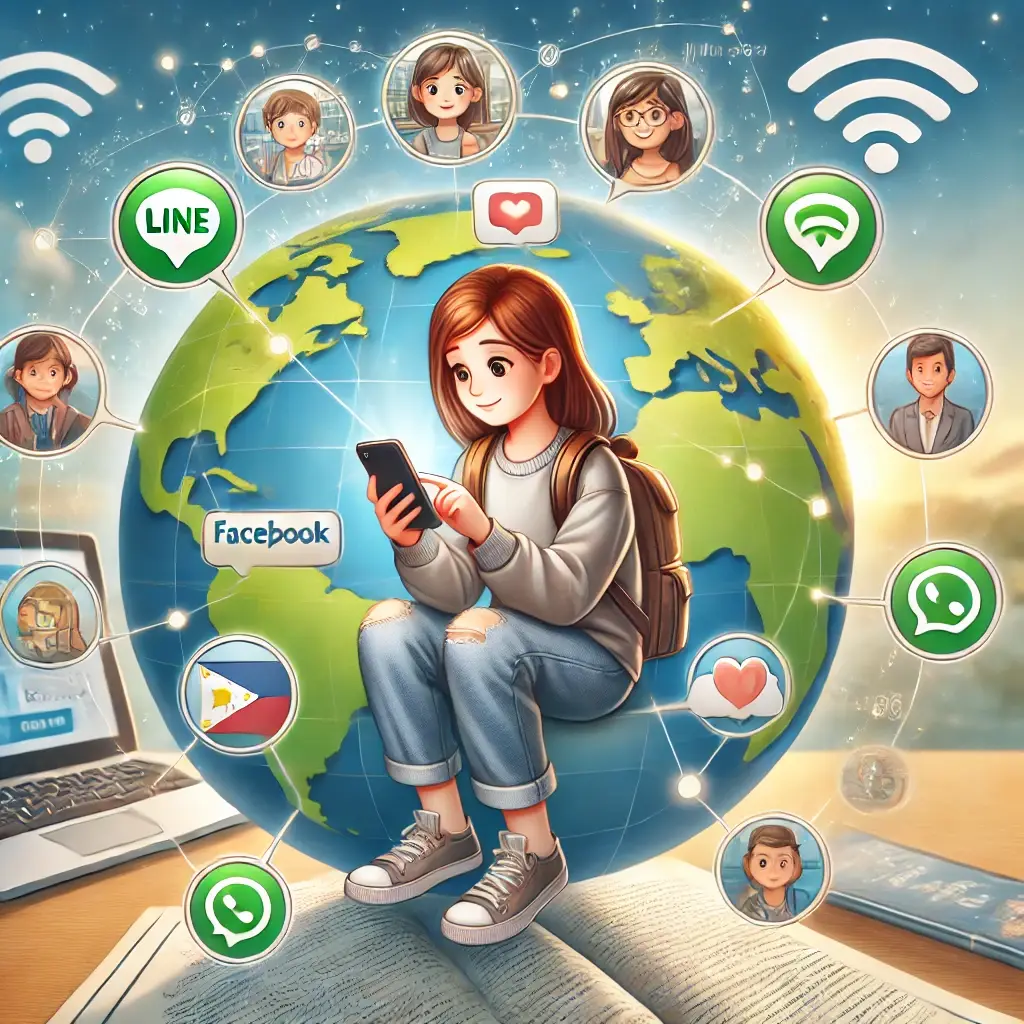 フィリピン留学中のインターネット環境|Wi-FiとSIMの確|2. 家族や友人との連絡